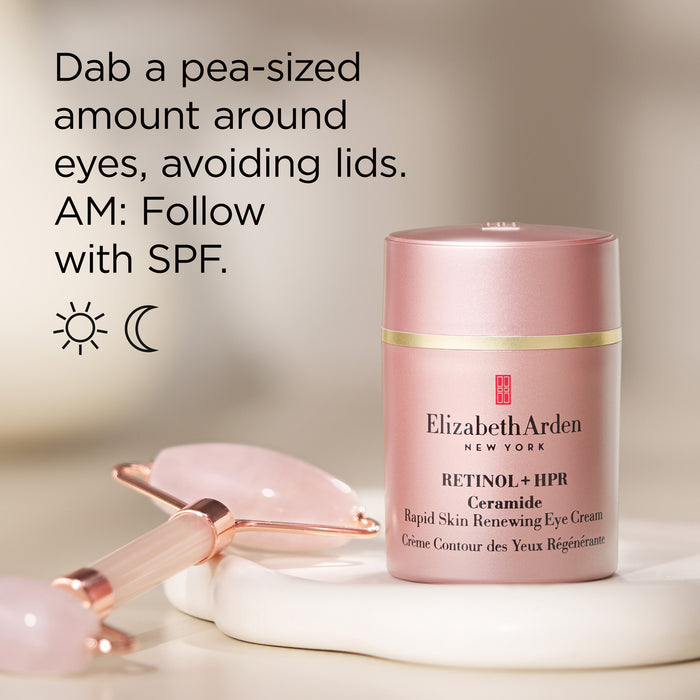 Retinol + HPR Ceramide Rapid Skin Renewing Eye Cream - application instructions