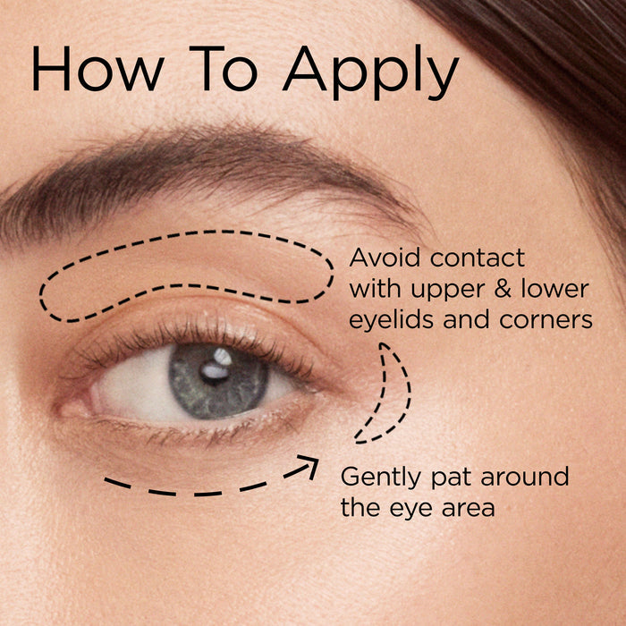 Retinol + HPR Ceramide Rapid Skin Renewing Eye Cream - How to apply