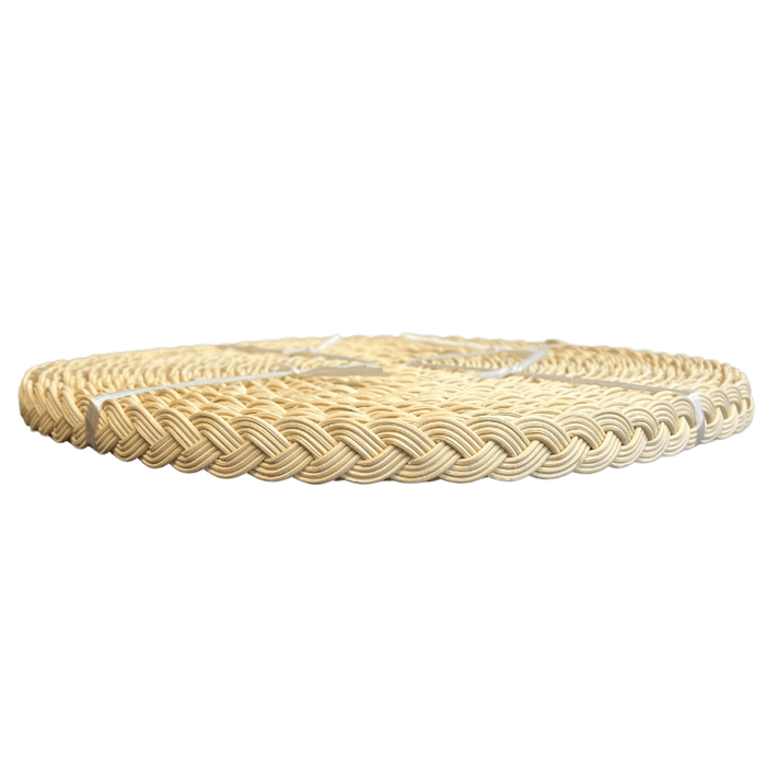 3/4" Round Reed Braid full roll, 50 feet on white background sold by HH Perkins.