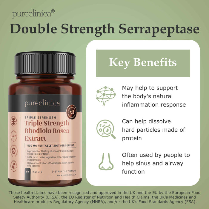 Serrapeptase 120,000 SPU x 90 tablets