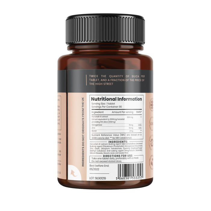 Silica Complex with Zinc, Boron and Manganese 2000mg x 90 tablets