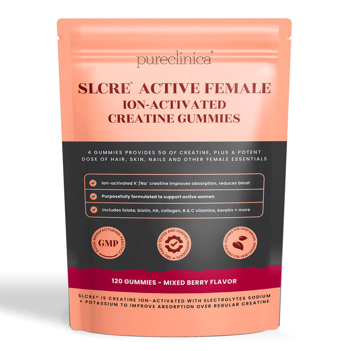 SLCRE® Active Female Ion-Activated Creatine Gummies 5000mg x 120 gummies