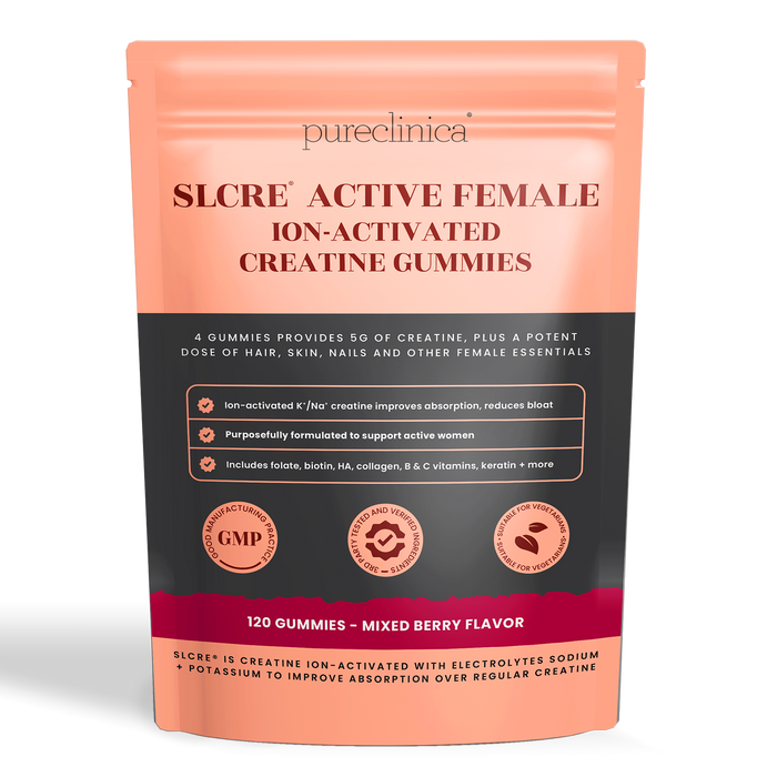 SLCRE® Active Female Ion-Activated Creatine Gummies 5000mg x 120 gummies