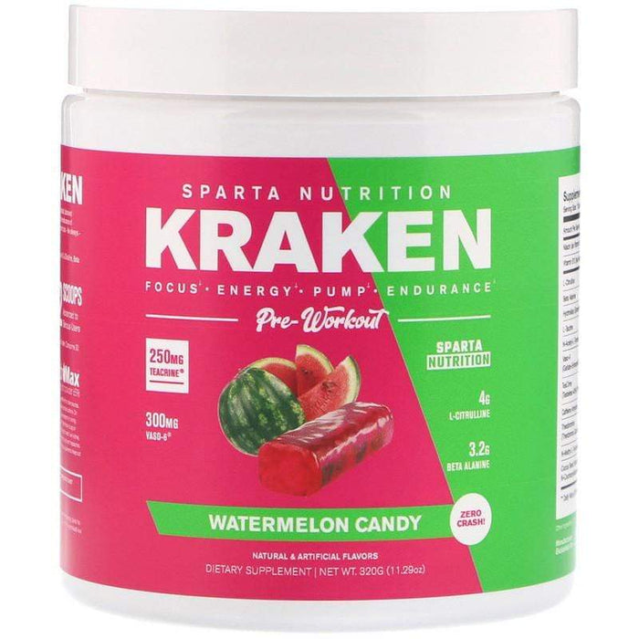 Sparta Nutrition Kraken Pre-Workout 40 serve Watermelon Candy