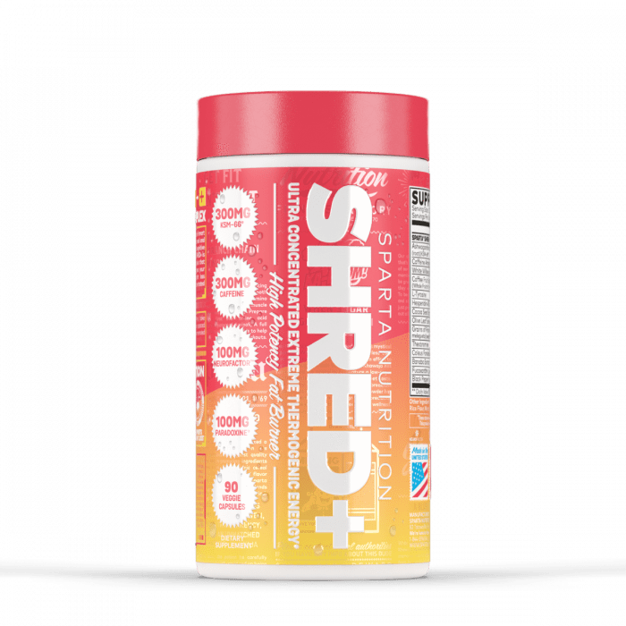 Sparta Nutrition Shred + Fat Burner 90 Vege Caps