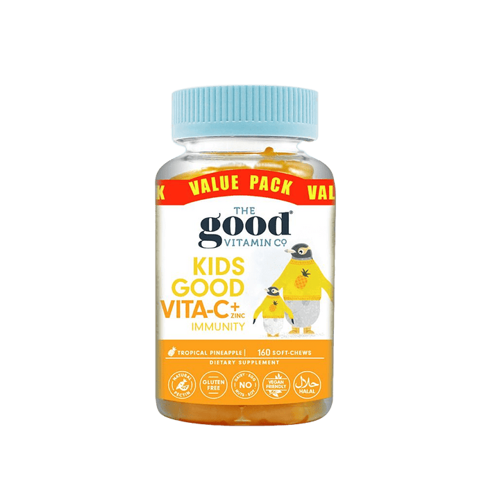 The Good Vitamin Co Kids Good Vita-C + Zinc Immunity 160 Soft Chews - Value Pack