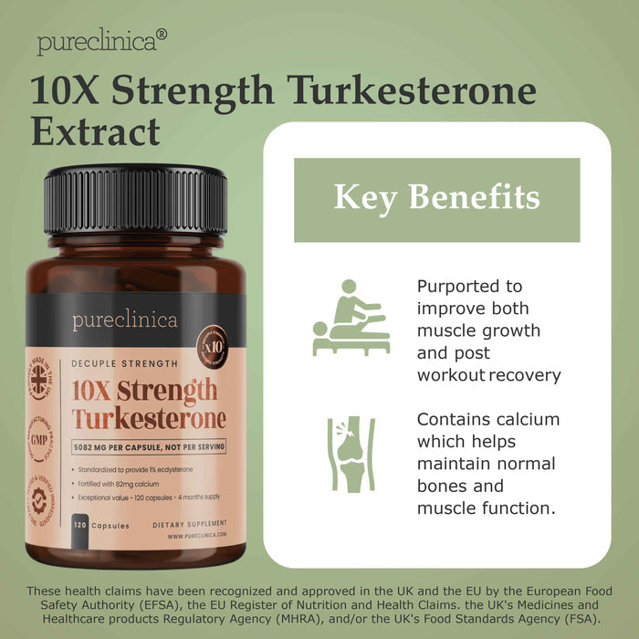 Turkesterone Extract 5082mg x 120 capsules