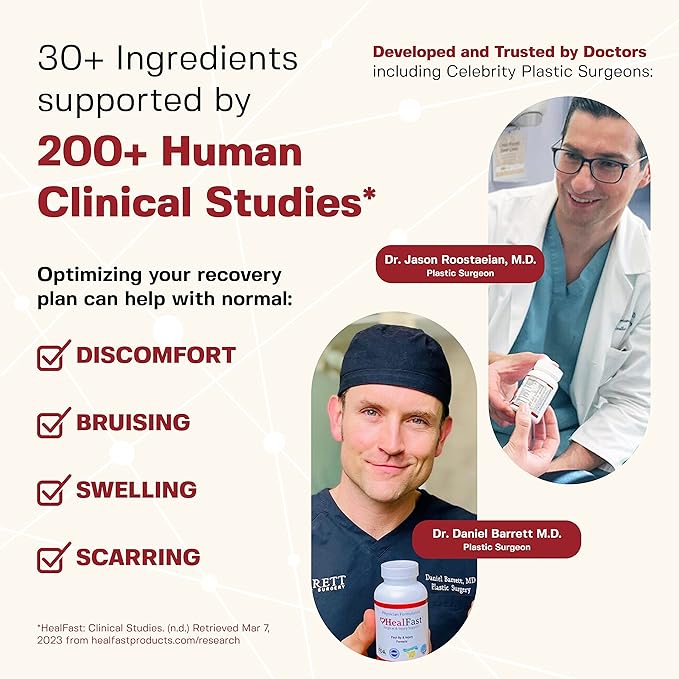 Post-Op Recovery Supplements Supported by Clinical Studies