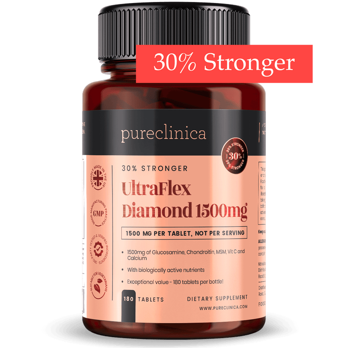 UltraFlex Diamond Glucosamine, Chondroitin, Collagen, Vitamin C and Calcium 1500mg x 180 tablets