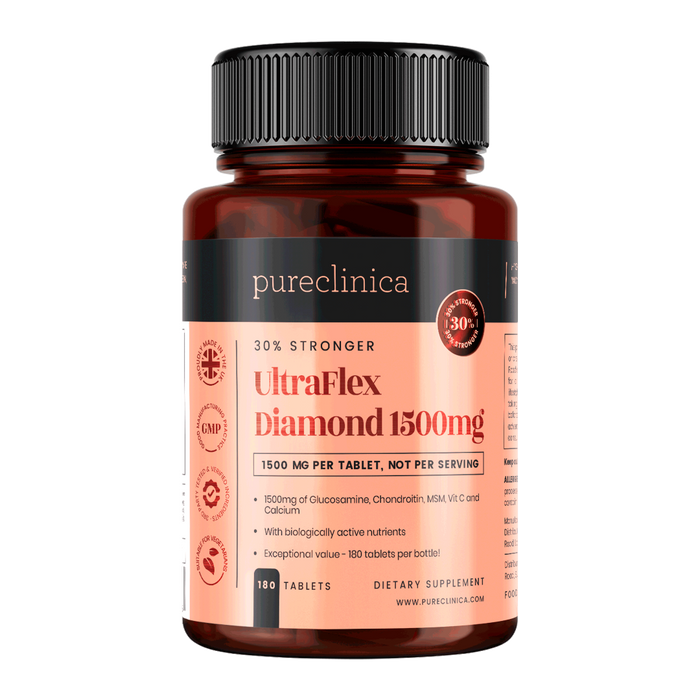 UltraFlex Diamond Glucosamine, Chondroitin, Collagen, Vitamin C and Calcium 1500mg x 180 tablets