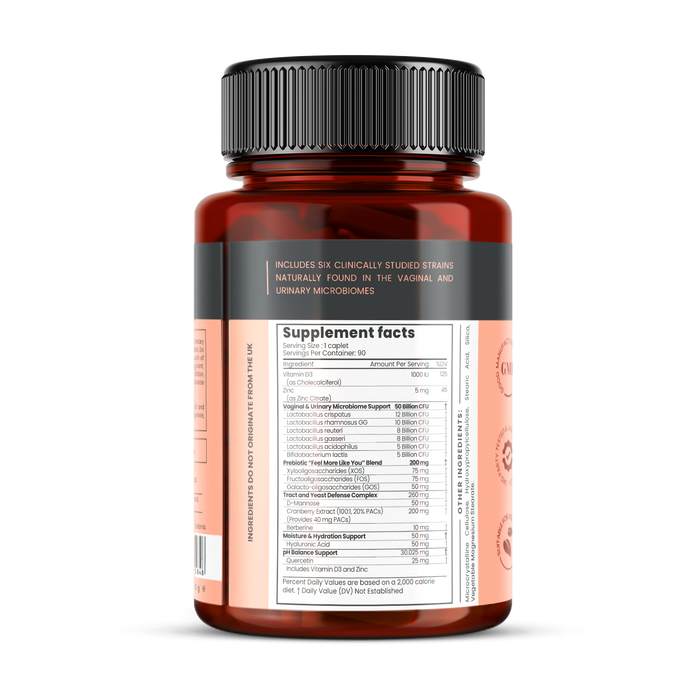 Veev Intimate Flora Pre + Probiotic 50 Billion CFU x 90 caplets