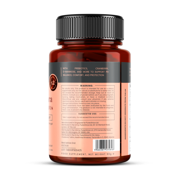 Veev Intimate Flora Pre + Probiotic 50 Billion CFU x 90 caplets