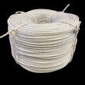 White Unlaced Danish Cord 10lb Reel from HH Perkins on black background.