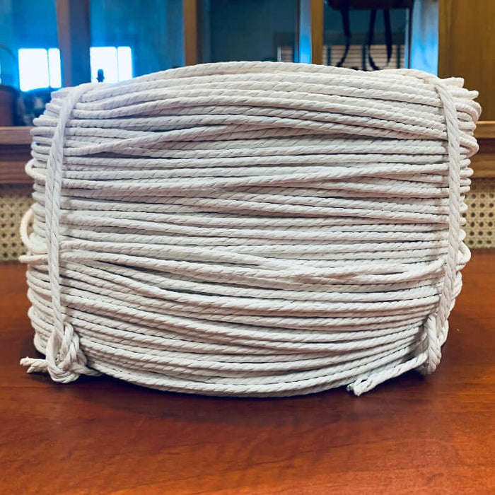 White Unlaced Danish Cord on table in the HH Perkins' classroom.