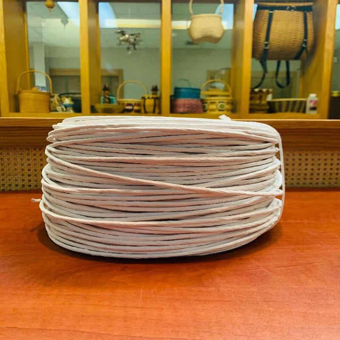 White Fiber Rush 10 Pound Spool for Fibre Arts and Weaving