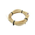 5mm wide binding cane for wicker repair with black zip ties on a white background.