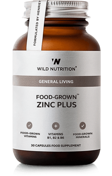 Wild Nutrition Food-Grown Zinc Plus 30 Caps