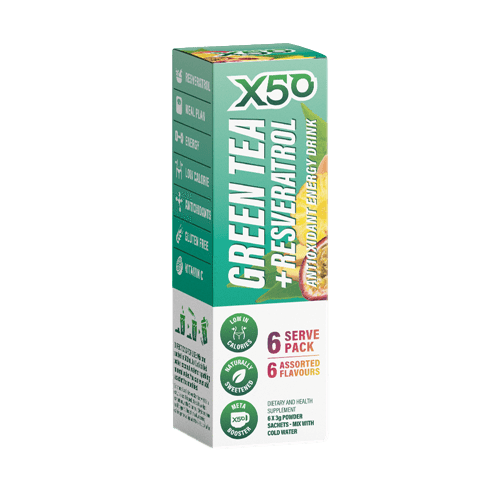 X50 Green Tea + Resveratrol 6 Serve : Assorted