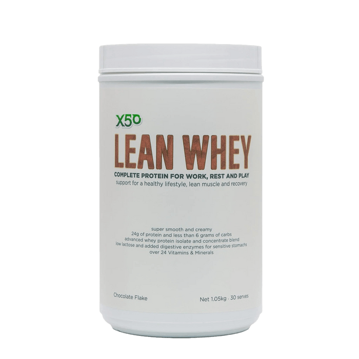 X50 Lean Whey Protein Chocolate Flake